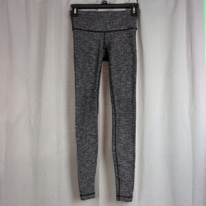 Lululemon Athletica Black and Gray Leggings Performance Fit